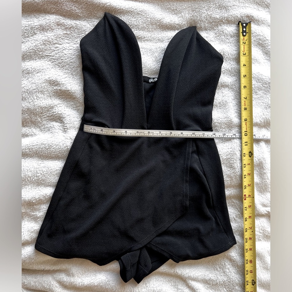 Black skort romper dress